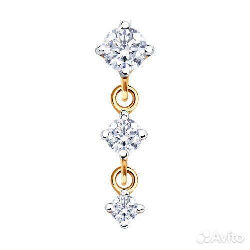 Серьга sokolov из золота, 170060