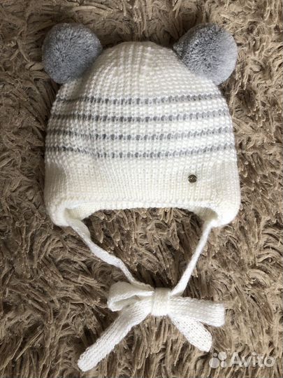 Шапка для новорожденного зима/весна/осень