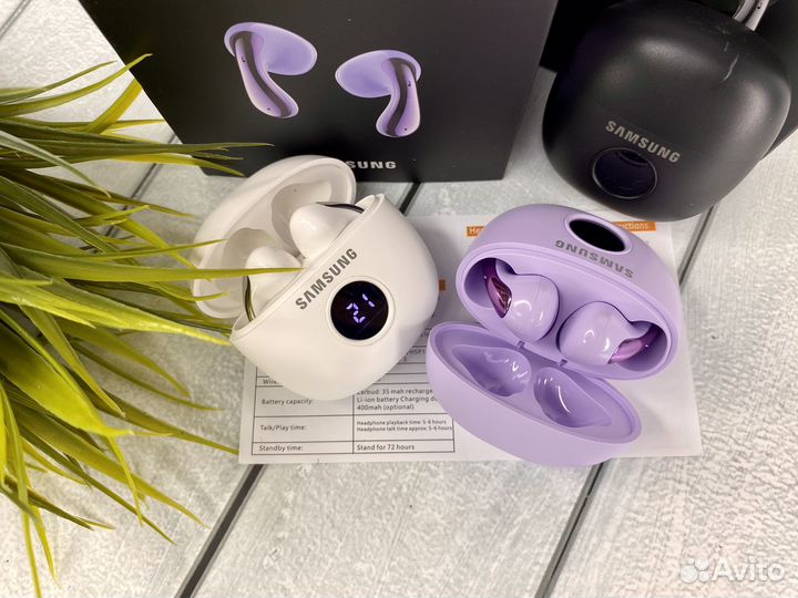 Наушники Samsung беспроводные c LED-дисплей
