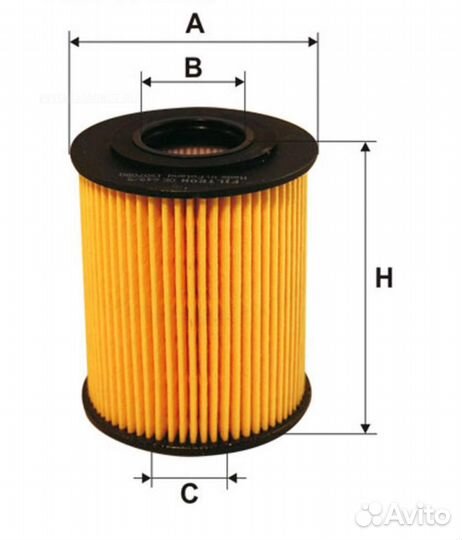 Filtron OE649/5 Фильтр масляный (вставка)