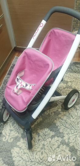 Коляска для кукол quinny smoby для двойни