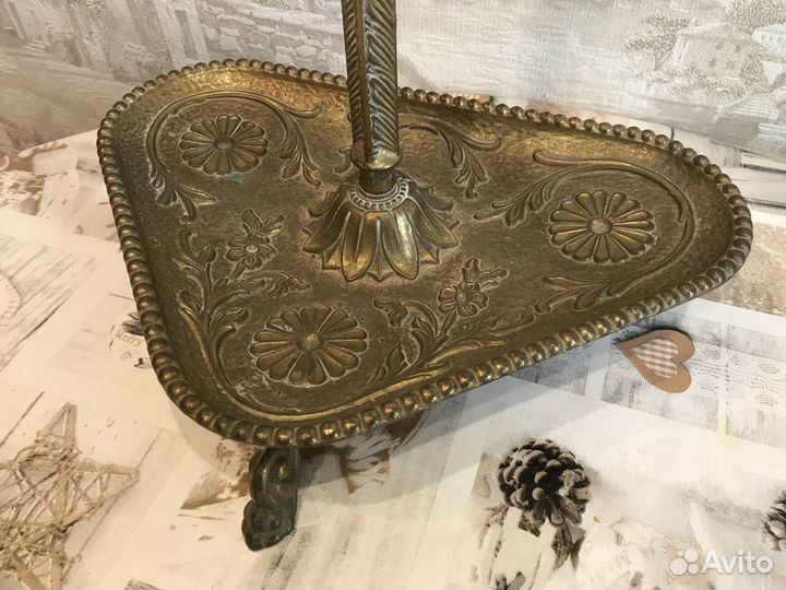 Старинная бронзовая зонтница из Франции