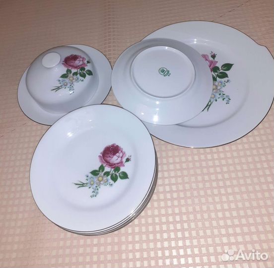 Посуда тарелки блюда масленка СССР GDR