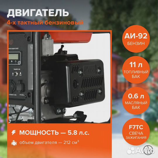 Генератор инверторный patriot iGN 3500 (Max мощнос