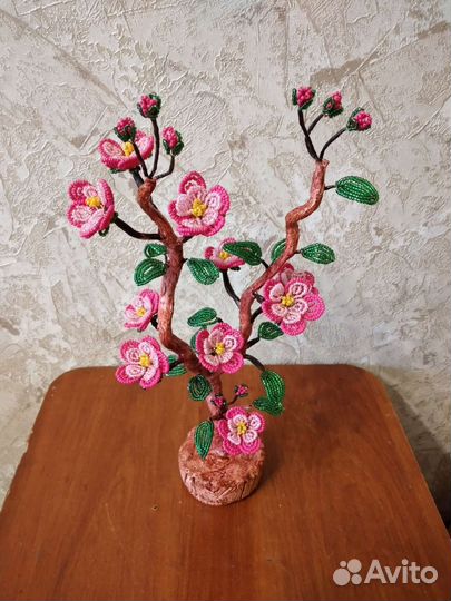 Деревья и цветы из бисера