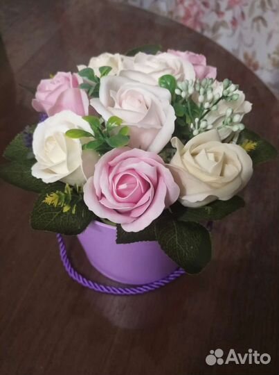 Букет цветов, композиция, мыльные розы в наличии