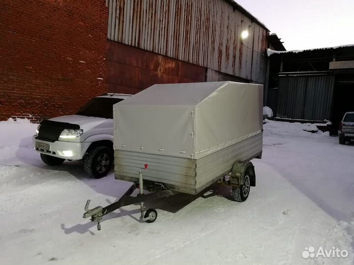 Тент для легкового прицепа прямой либо со скосом