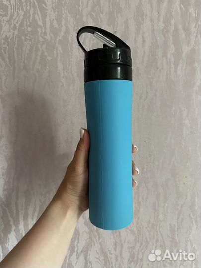 Силиконовая бутылка для воды