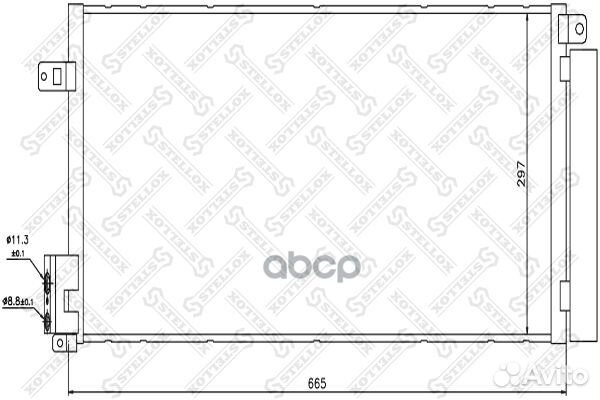 Радиатор кондиционера 10-45092-SX Stellox