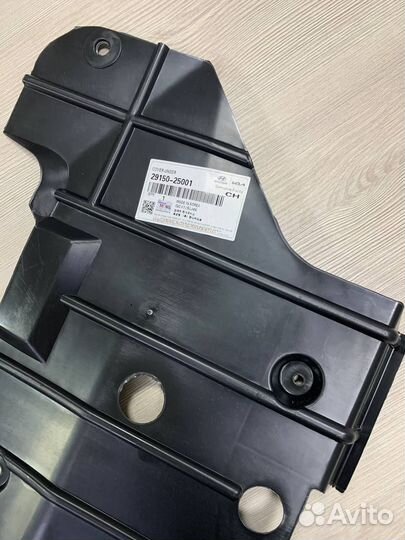 Передняя пластиковая защита Hyundai Accent Акцент