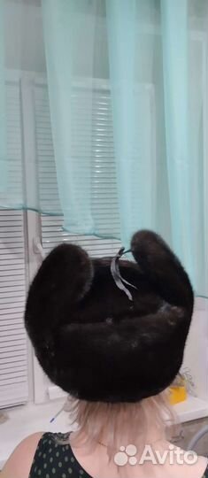 Шапка ушанка норковая