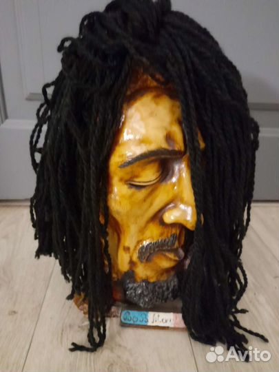 Bob Marley (Боб Марли) бюст из дерева