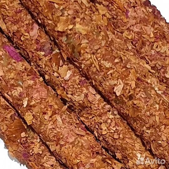 Свечи с лепестками розы восковые 25 см 10 шт