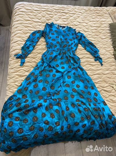 Платье шёлковое длинное брендовое