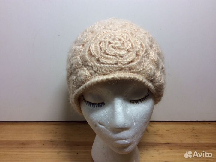Эксклюзивная шапочка французское кружево,53-56,223