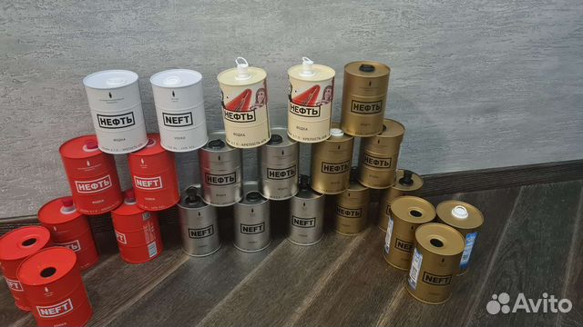 Банки из под водки нефть