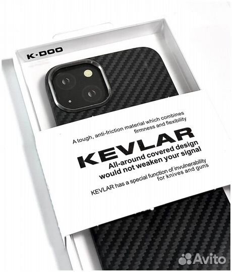 Чехол K-DOO Kevlar для iPhone 14 Plus/Max черный