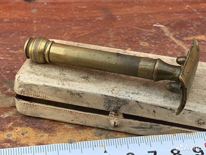 Станок бритвенный бронзовый винтаж