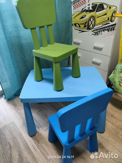 Стол и стулья из IKEA детские