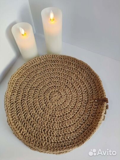 Салфетки сервировочные из джута