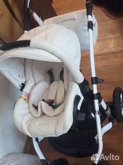 Коляска 3 в 1 эко кожа