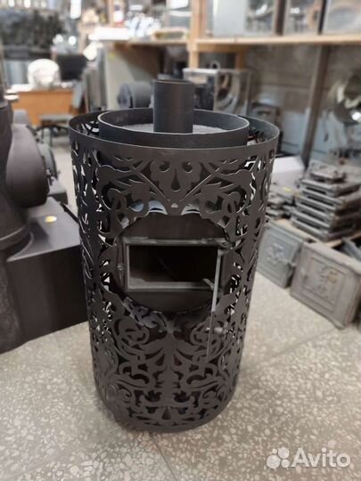 Печь Д-426 Сетка (2 каменки)