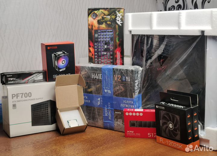 Комплект I3 10100f+h410+pf700+16gb ddr4