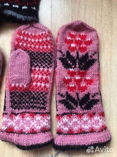 Варежки женские ручная работа
