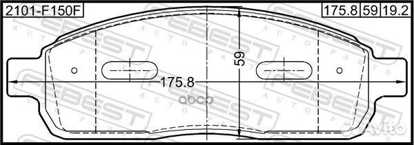 Колодки тормозные передние ford F150/F250/F350