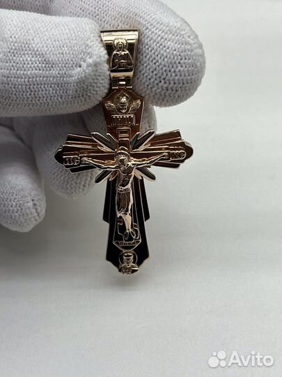 Золотой крест «Лучи»