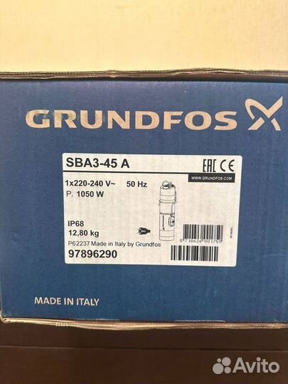 Насос погружной колодезный Grundfos SBA 3-45A