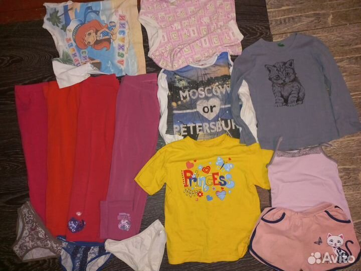 Пакет вещей на девочку на 4-6 лет