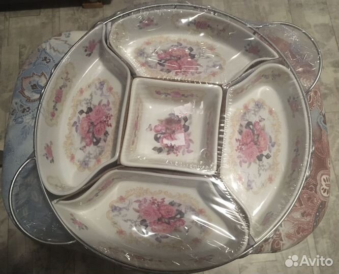 Менажницы каменная керамика, разные, новые