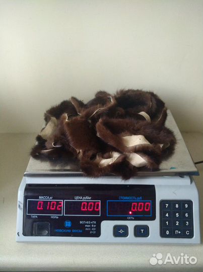 Лоскут -обрезь шкурки норки