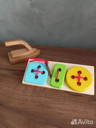 Набор игрушек для девочки из дерева