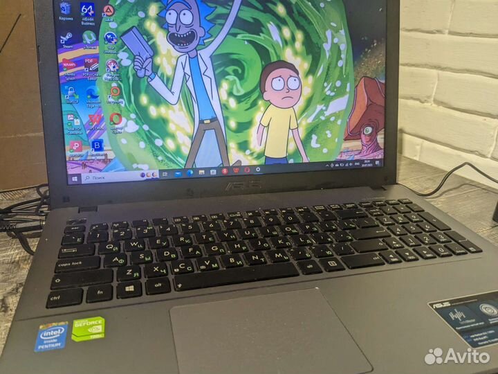 Мощный ноутбук Asus intel/6gb/ssd/2 видеокарты