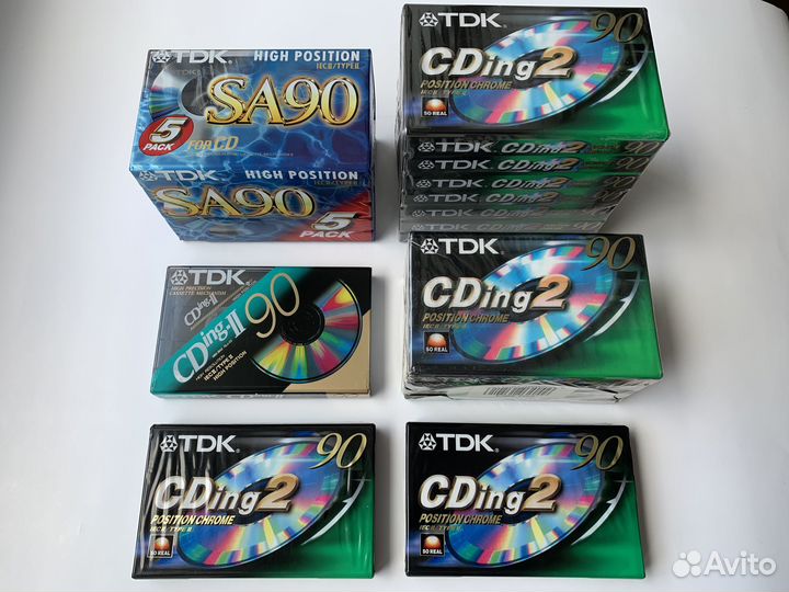 Аудиокассеты TDK, Type II, Chrome, новые, оригинал