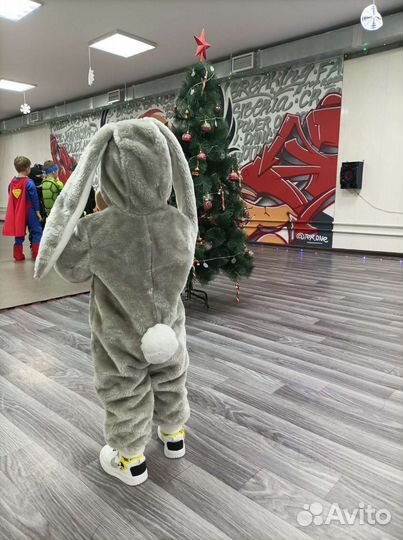 Костюм маскарадный зайчик р. 86-98см