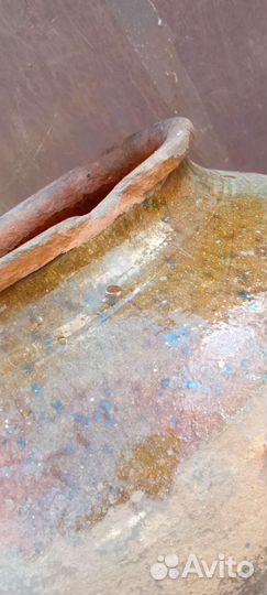 Горшок глиняный старинный