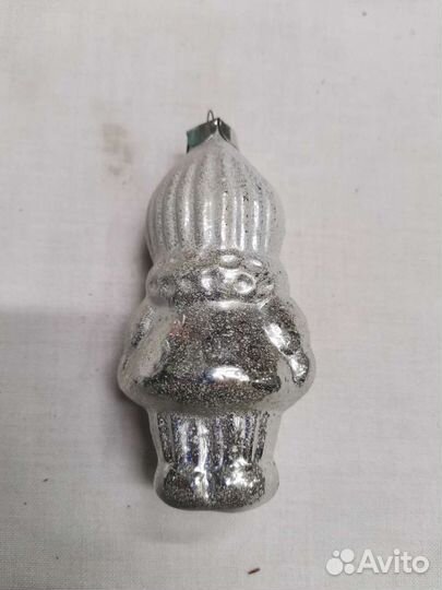 Ёлочная игрушка СССР Девочка в шубке (Ч)