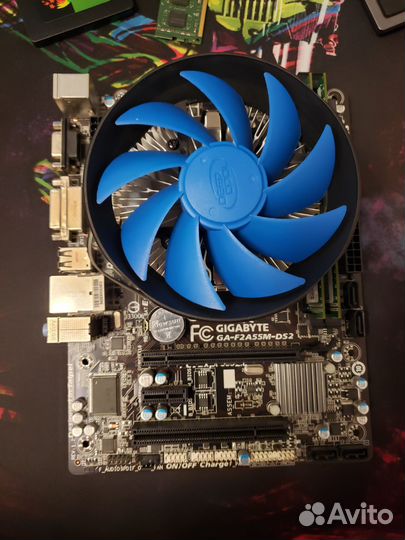 Материнская плата с процессором fm2+athlon x4 730