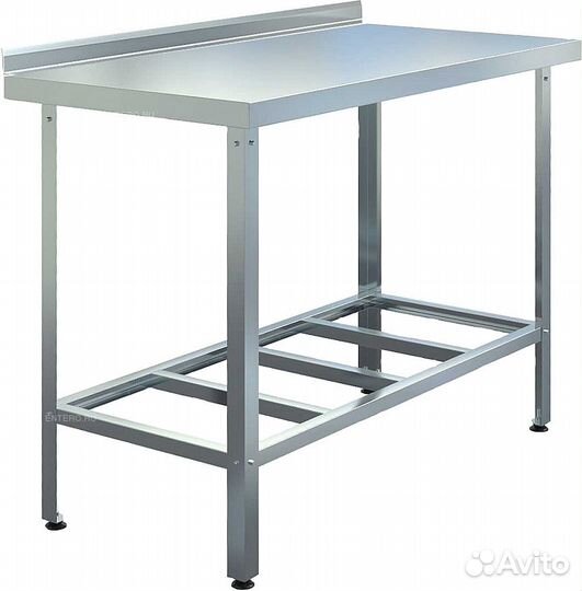 Стол производственный кухонный 1200х700х850 борт