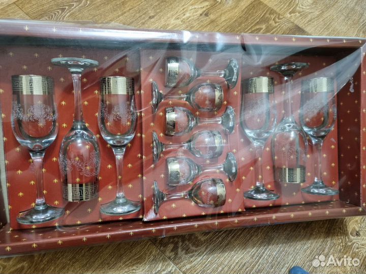 Набор фужеров и рюмок 'Гусь Хрустальный'