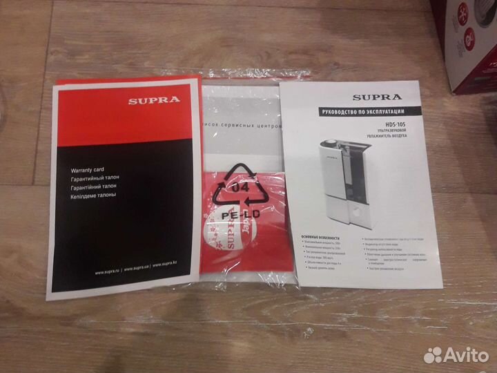 Увлажнитель воздуха supra hds-105