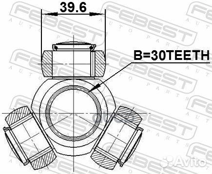 Трипоид 30X39.6 2016MAG Febest