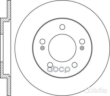 Диск тормозной задний NiBK RN2086 Япония 1/1 шт