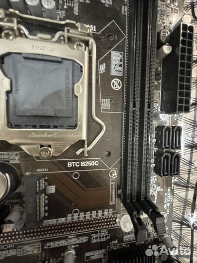 Материнская плата btc b250c (12 видеокарт)