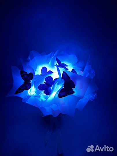 Букет бабочки с подсветкой