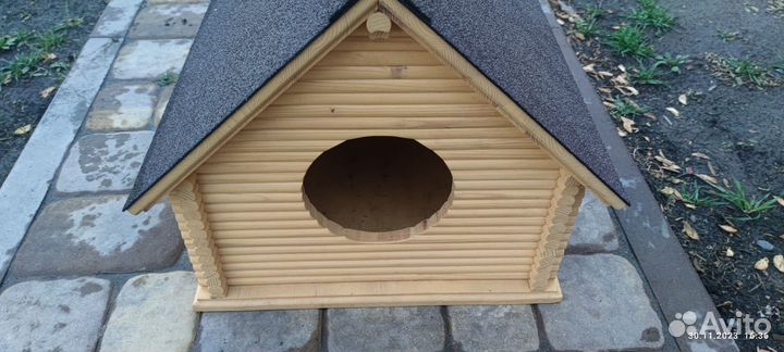 Будка домик сруб для собачки, кота, белки