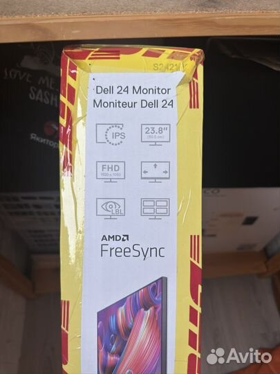 Монитор Dell 75 гц 24 дюйма Full HD